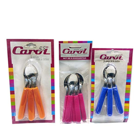 CUCHARITAS TE PL 6PZ CAROL 406062