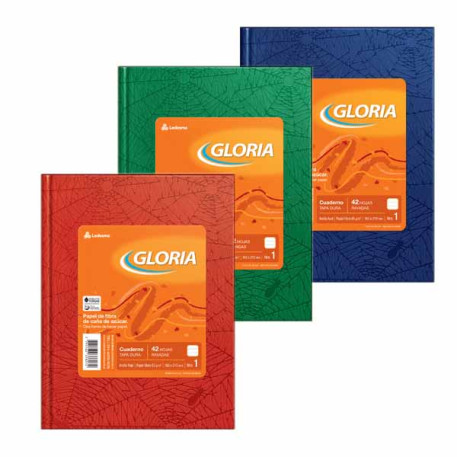 CUADERNO T/D 42H X10 GLORIA