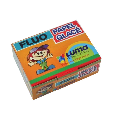 PAPEL GLACE FLUO X50U