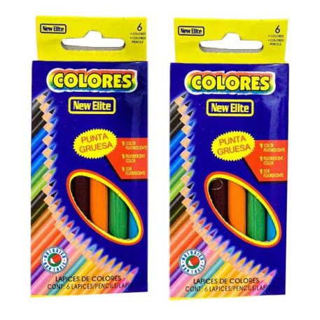 COLORES CORTOS X6  - X6 PZAS