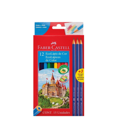 ECOLAPIZ X12 LARGOS  X6PZ FABER CASTELL