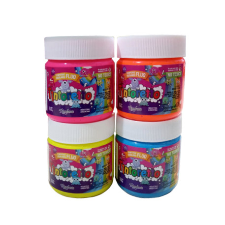 TEMPERA ESCOLAR FLUO P250G X6PZ