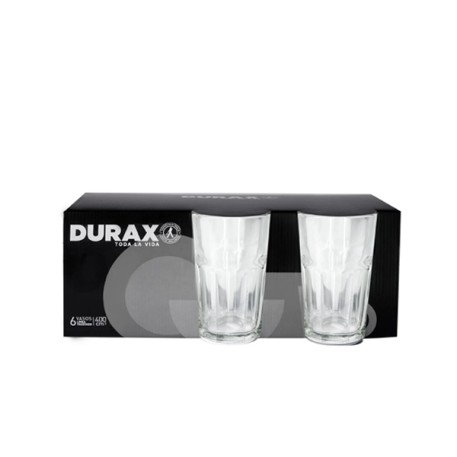 DURAX VASO DXTVA308 CL8 VIDRIO FACETADO 400CC