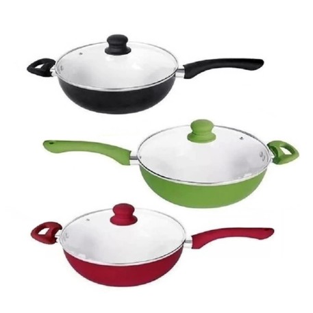 CAROL WOK 47127 N26 CERAMICA C/TAPA X1