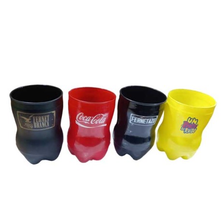 VASO FERNETOMETRO VIDRIO COLOR 1L