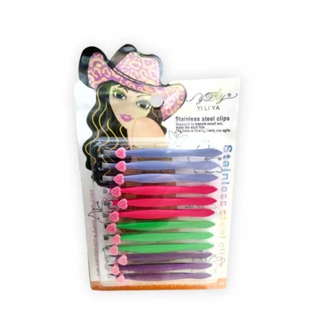 PINZA DEPILAR FLUOR 12PZ E/BLISTER