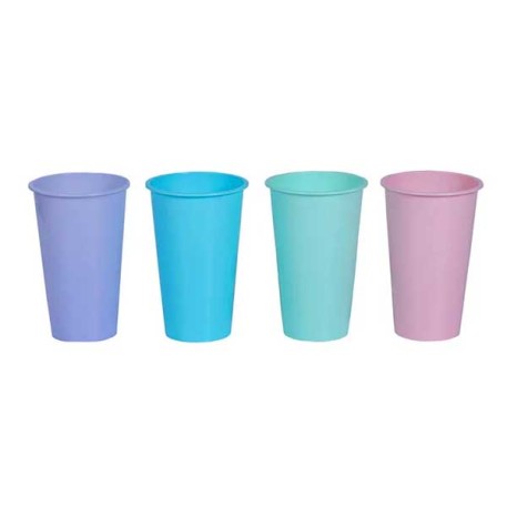 CLIKER 6119 VASO GEO PASTEL 500ML X6