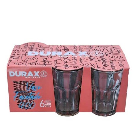 DURAX VASO DXTVA308 CL8 VIDRIO FACETADO 400CC