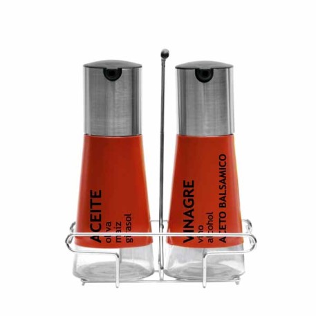 WALPLO 1114015/35 SET ACEITERA-VINAGRERA CON RACK X1
