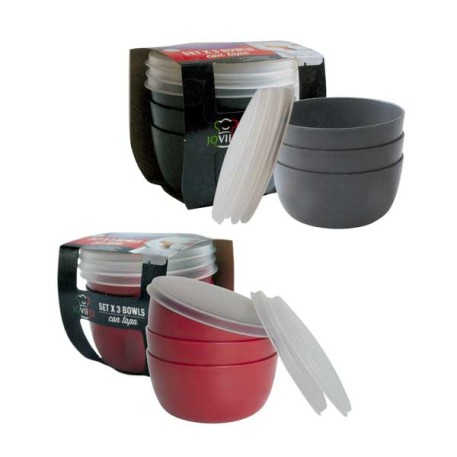 JOVIFEL SET 6035 X3 HERMETICOS PLASTICOS C/TAPA