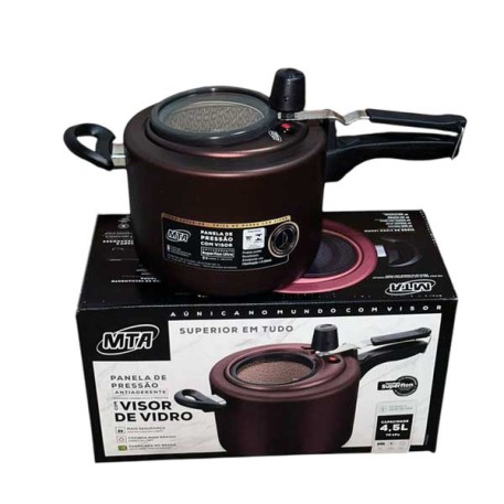 TUTTO CASA 9195 OLLA A PRESION CHOCOLATE SUPERIOR 4,5L