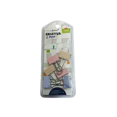 CLIP JBA0793 COLOR P/HOJA X6 E/BLISTER X1