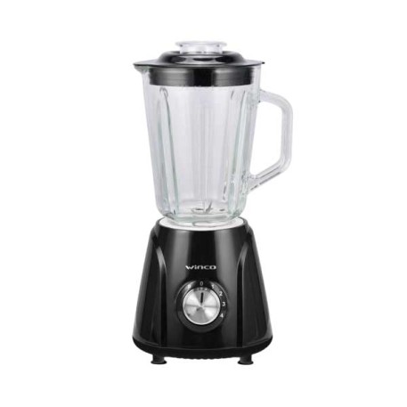 LICUADORA W1801 C/VASO VIDRIO WINCO NEGRO X1