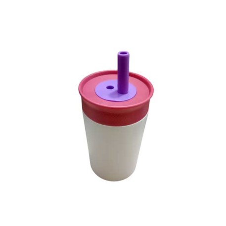 VASO JFY-2417 TERM. 200ML TAPA C/SORBETE X1
