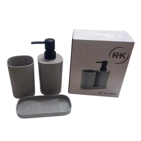 K&K CA6227 SET DE BAÑO X3 E/CAJA X1