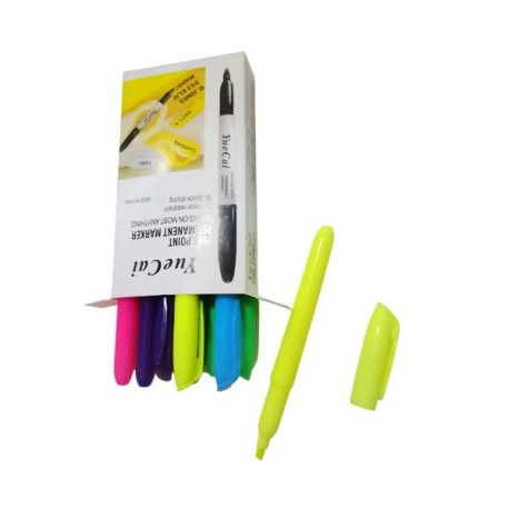FIBRAS JBA0194 FLUOR RESALTADOR X12 E/CAJA X1