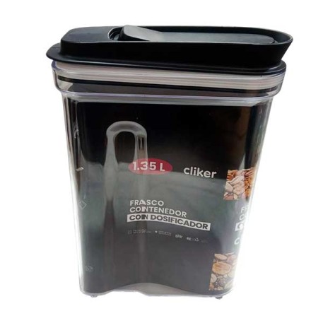 CLIKER 8634 FRASCO CONT HERM NGRO 1,35L. X1