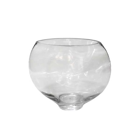 JB JBA1257 FLORERO VIDRIO TRANS 21X20CM X1