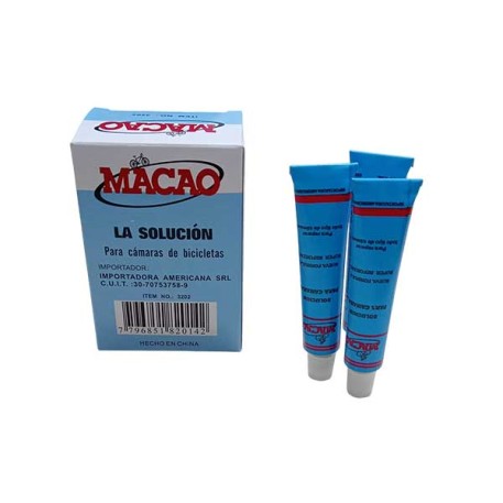 MACAO 3202 SOLUCION 10CC P/CÁMARAS BICICLETAS 12PZ E/CAJA X1