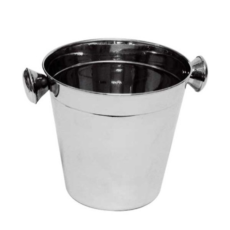 WALPLO 1280026 BALDE D/HIELO C/ASA BOTON 12.5 CM AC. INOX. X1