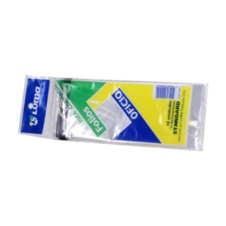 LUMA FOLIO OFICIO X10U E/BOLSA X1