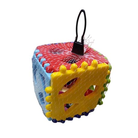 Cubo didáctico c/encastres e/red x1